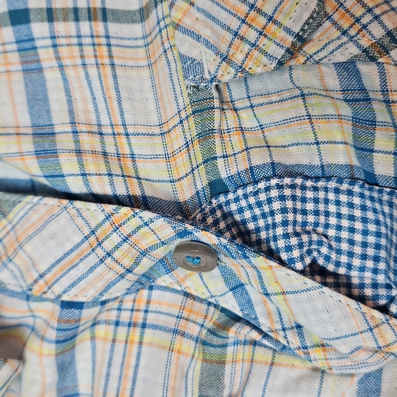 Marmot Women's Plaid Long Sleeve Button Up Shirt Size M Roll Tab Sleeves - Picture 8 of 13